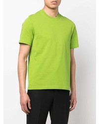 T-shirt à col rond chartreuse Bottega Veneta