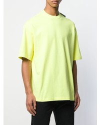 T-shirt à col rond chartreuse Balenciaga