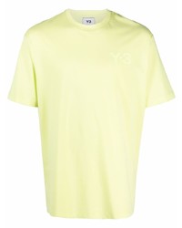 T-shirt à col rond chartreuse Y-3