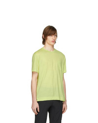 T-shirt à col rond chartreuse Z Zegna