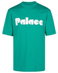 T-shirt à col rond en dentelle vert Palace