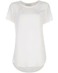 T-shirt à col rond en soie blanc 3.1 Phillip Lim