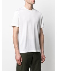 T-shirt à col rond en soie blanc Ermenegildo Zegna XXX