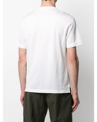 T-shirt à col rond en soie blanc Ermenegildo Zegna XXX