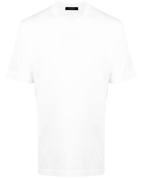T-shirt à col rond en soie blanc Ermenegildo Zegna XXX