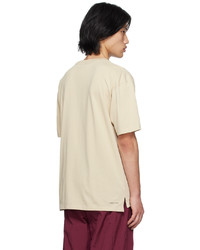 T-shirt à col rond en tricot beige NIKE JORDAN