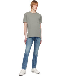 T-shirt à col rond en tricot beige rag & bone