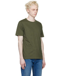 T-shirt à col rond en tricot beige A.P.C.