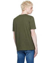 T-shirt à col rond en tricot beige A.P.C.