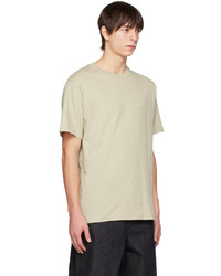 T-shirt à col rond en tricot beige Dime