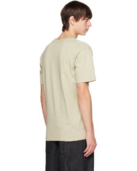 T-shirt à col rond en tricot beige Dime