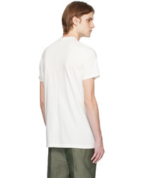 T-shirt à col rond en tricot beige Rick Owens