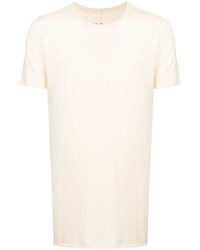 T-shirt à col rond en tricot beige Rick Owens