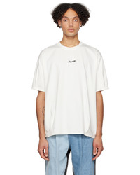T-shirt à col rond en tricot blanc Ader Error