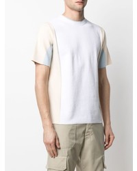 T-shirt à col rond en tricot blanc Jacquemus