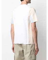 T-shirt à col rond en tricot blanc Jacquemus