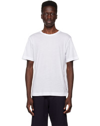 T-shirt à col rond en tricot blanc Dries Van Noten