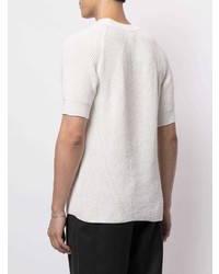 T-shirt à col rond en tricot blanc D'urban