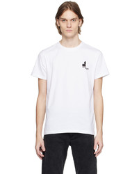 T-shirt à col rond en tricot blanc Isabel Marant