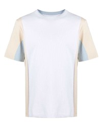 T-shirt à col rond en tricot blanc Jacquemus