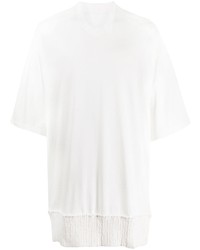 T-shirt à col rond en tricot blanc Julius