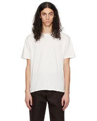T-shirt à col rond en tricot blanc Meta Campania Collective