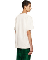 T-shirt à col rond en tricot blanc Études