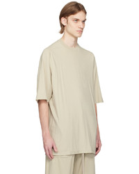 T-shirt à col rond en tricot blanc Rick Owens DRKSHDW