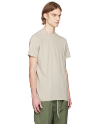 T-shirt à col rond en tricot blanc Rick Owens