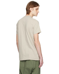 T-shirt à col rond en tricot blanc Rick Owens