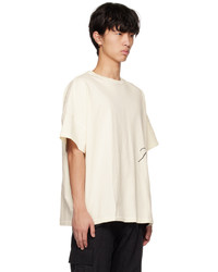 T-shirt à col rond en tricot blanc Rhude