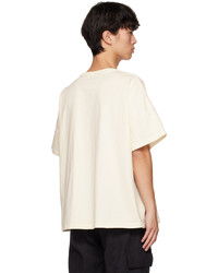 T-shirt à col rond en tricot blanc Rhude