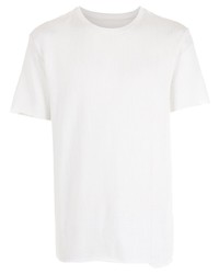 T-shirt à col rond en tricot blanc OSKLEN