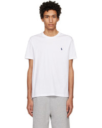 T-shirt à col rond en tricot blanc Polo Ralph Lauren