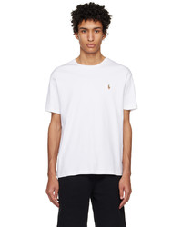 T-shirt à col rond en tricot blanc Polo Ralph Lauren