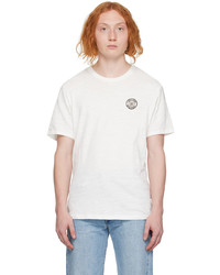 T-shirt à col rond en tricot blanc rag & bone
