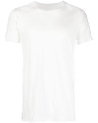 T-shirt à col rond en tricot blanc Rick Owens