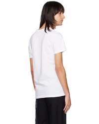 T-shirt à col rond en tricot blanc Vivienne Westwood