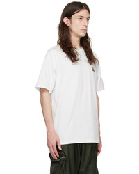 T-shirt à col rond en tricot blanc Nike