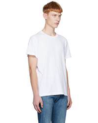 T-shirt à col rond en tricot blanc Nili Lotan
