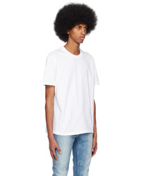 T-shirt à col rond en tricot blanc RtA