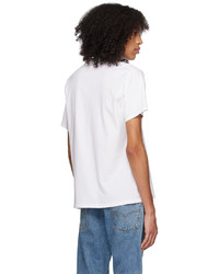 T-shirt à col rond en tricot blanc Levi's