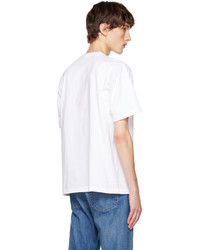 T-shirt à col rond en tricot blanc Neighborhood
