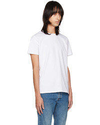 T-shirt à col rond en tricot blanc A.P.C.