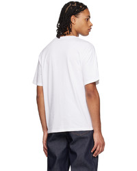 T-shirt à col rond en tricot blanc A.P.C.