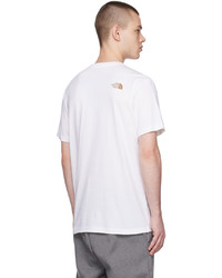 T-shirt à col rond en tricot blanc The North Face