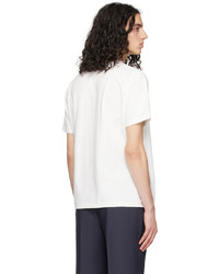 T-shirt à col rond en tricot blanc Kuro