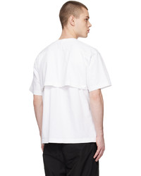 T-shirt à col rond en tricot blanc Master-piece Co