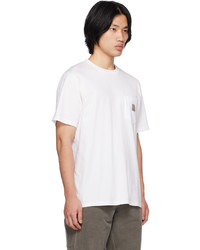 T-shirt à col rond en tricot blanc CARHARTT WORK IN PROGRESS