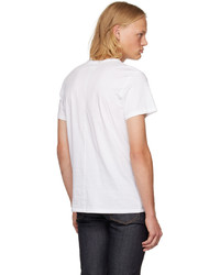 T-shirt à col rond en tricot blanc rag & bone